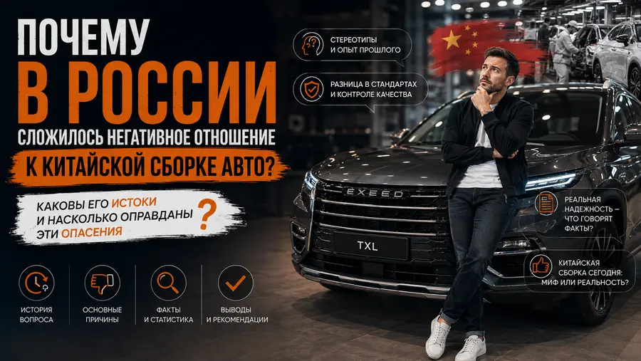Почему в России сложилось негативное отношение к китайской сборке авто, каковы его истоки и насколько оправданы эти опасения? Почему в России сложилось негативное отношение к китайской сборке авто, каковы его истоки и насколько оправданы эти опасения?