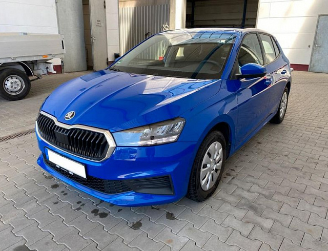 Skoda Fabia 2023 г. Синий, пробег 45440 км