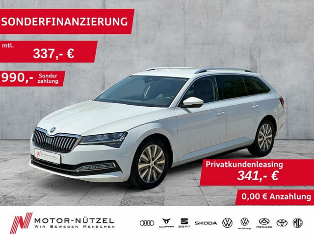 Skoda Superb 2023 г. Белый, пробег 45968 км