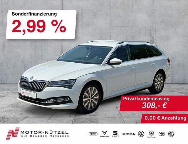 Skoda Superb 2023 г. Белый, пробег 45968 км