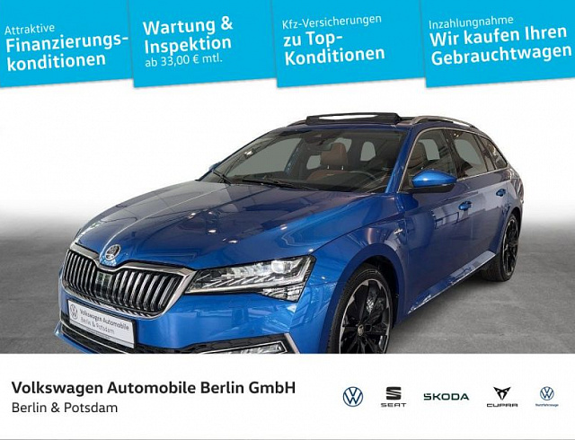Skoda Superb 2023 г. Синий, пробег 54564 км
