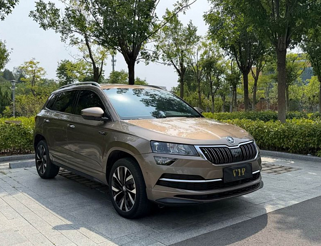 Skoda Karoq 1.4 л 2023 г. шампань/коричневый, пробег 43000 км