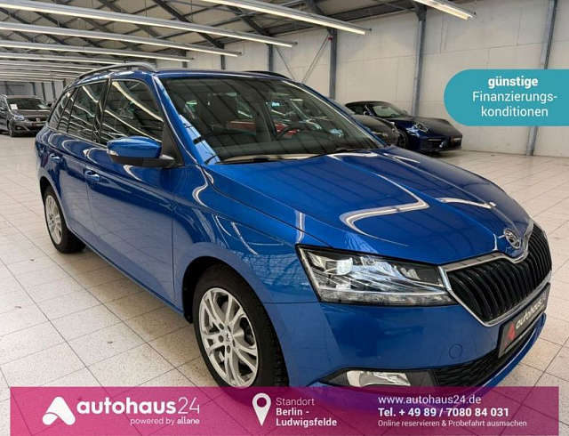 Skoda Fabia 2022 г. Синий, пробег 37630 км