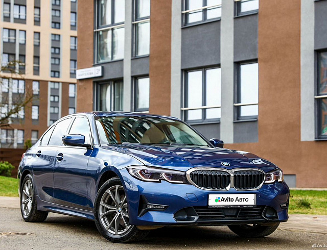 BMW 3 серии синий 2020