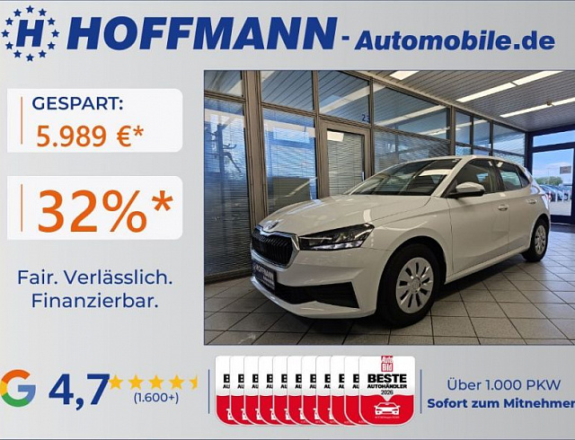 Skoda Fabia 2022 г. Белый, пробег 45469 км