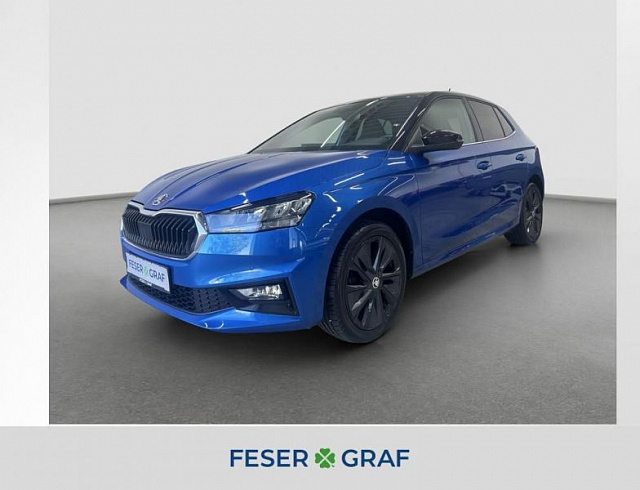 Skoda Fabia 2022 г. Синий, пробег 34900 км