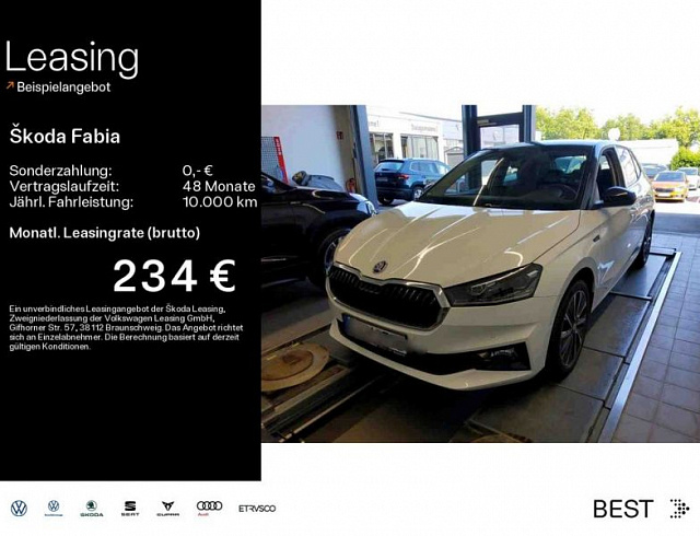 Skoda Fabia 2022 г. Белый, пробег 36800 км