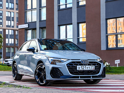 Audi A3 серый 2025