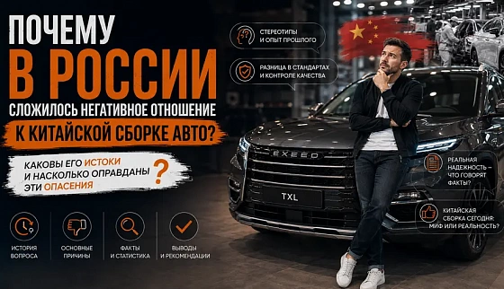 Почему в России сложилось негативное отношение к китайской сборке авто, каковы его истоки и насколько оправданы эти опасения?
