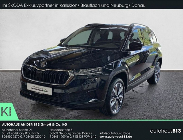 Skoda Karoq 2023 г. Чёрный, пробег 53100 км