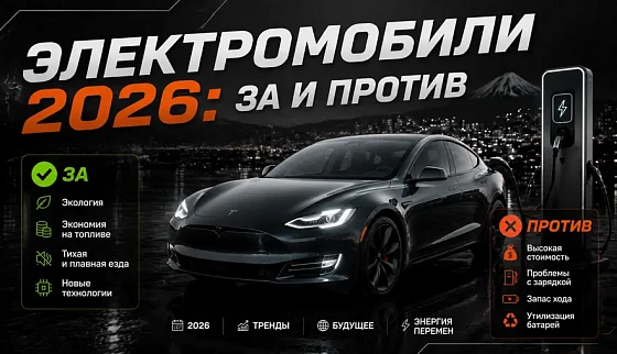 Электромобили 2026: за и против