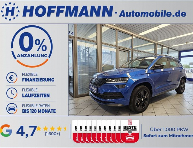 Skoda Karoq 2021 г. Синий, пробег 39600 км